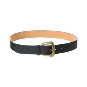 Persaman New York Natalie Leather Belt, Black
